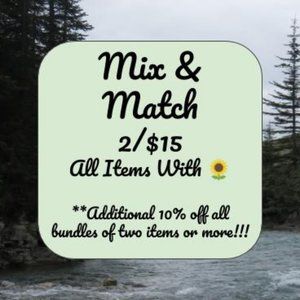 🌻Mix & Match Sale 2/$15 All Items With 🌻